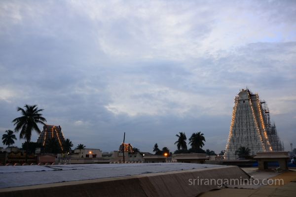 kumbabishekam Srirangam daydawn